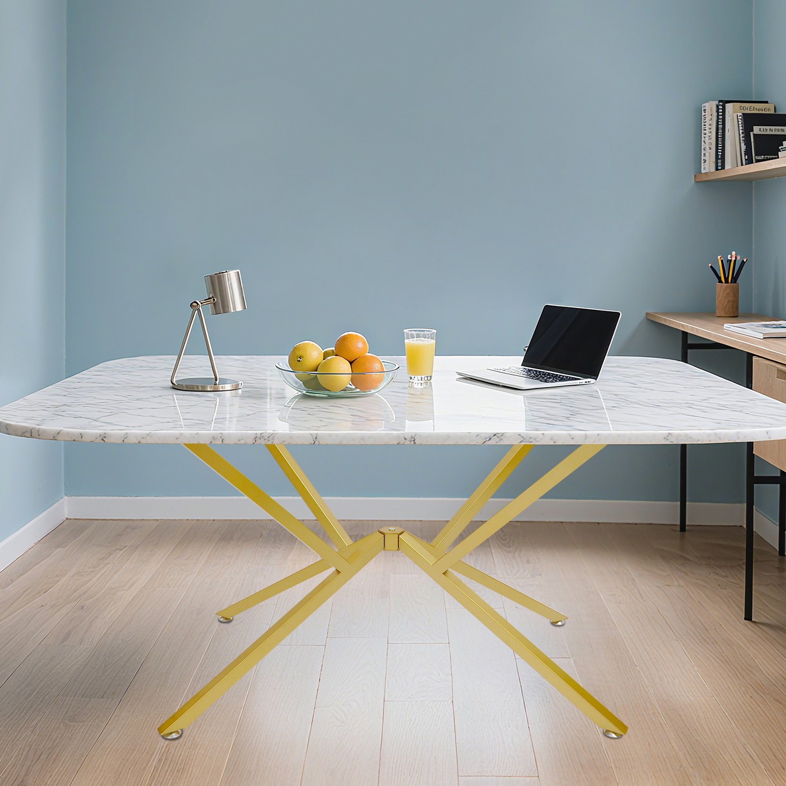 Floorstanding Metal Table Legs, Table Crossed-leg, Modern Table Legs Gold