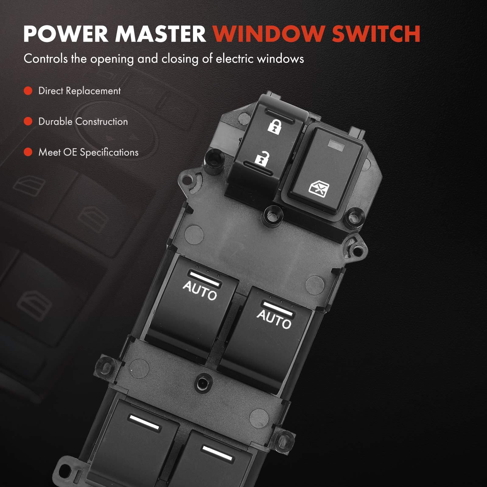 Front Driver Power Window Switch for Honda Pilot 16-21 Ridgeline 17-23 Passport