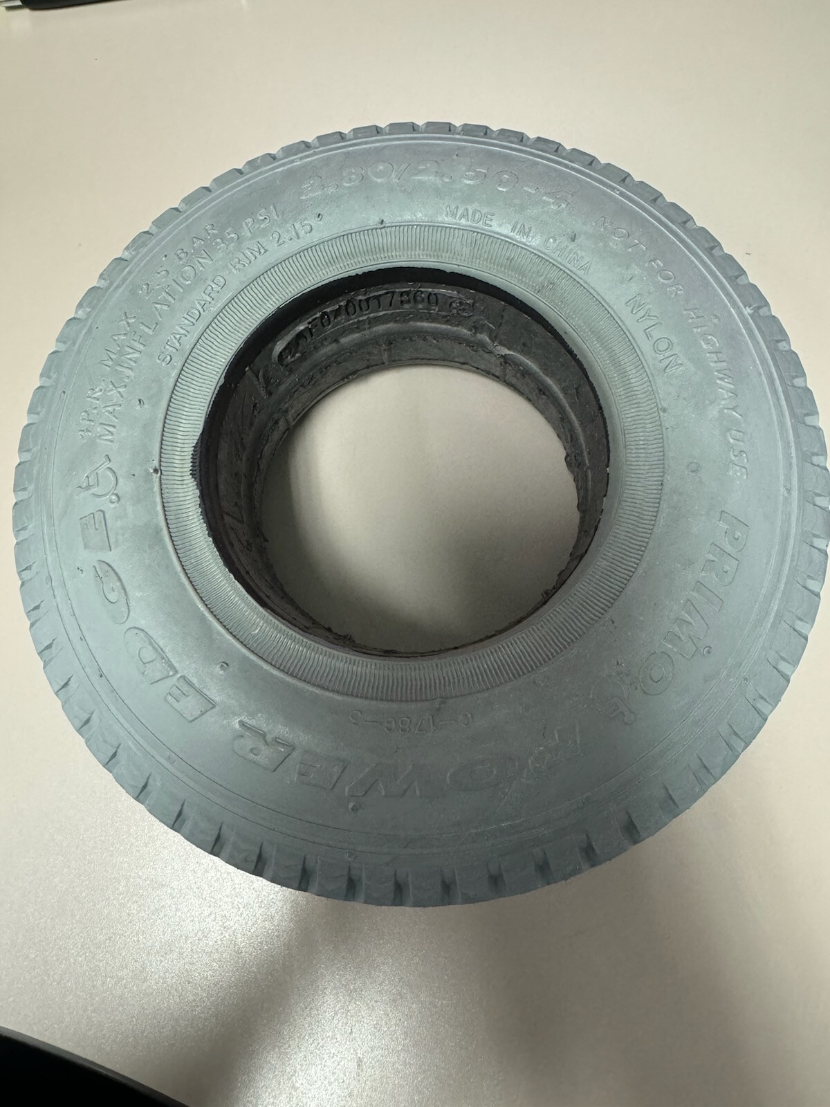 2.80x2.50 4 Foam Filled Power Edge Sawtooth Power Wheel Chair Tire