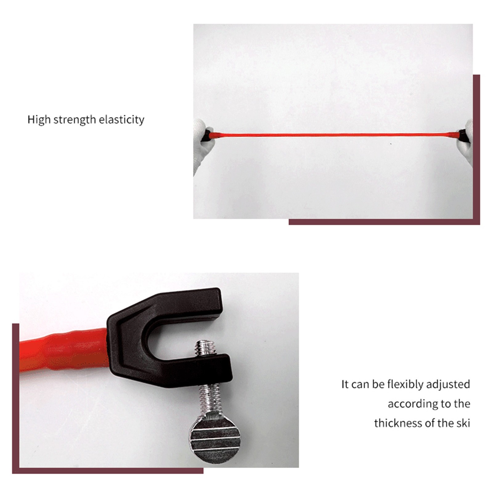 Portable Ski Tip Connector For Beginners Speed Control NKRJ