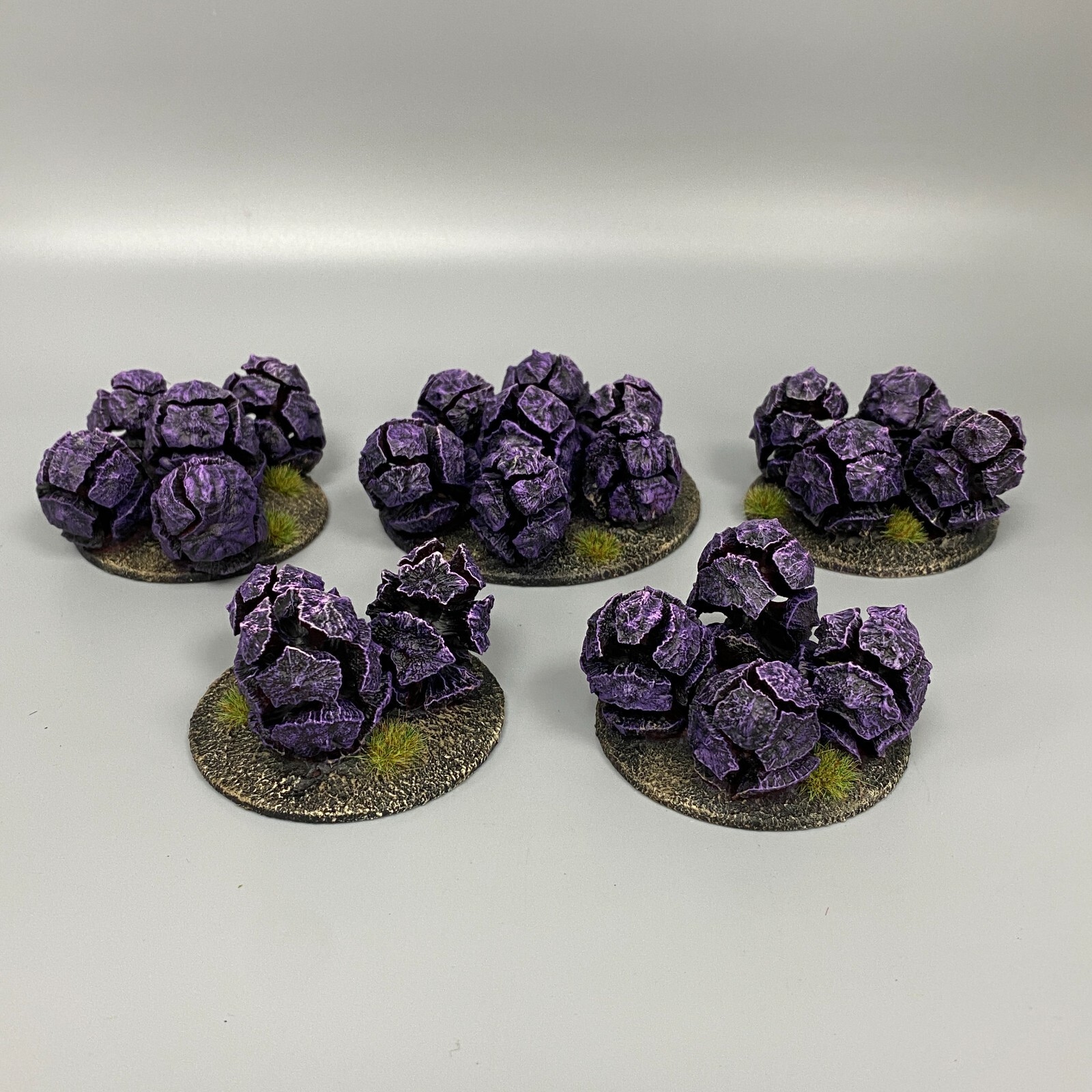 CATACHAN TERRAIN SET ALIEN EGGS FLOWERS WARHAMMER 40,000 40K FANTASY PAINTED