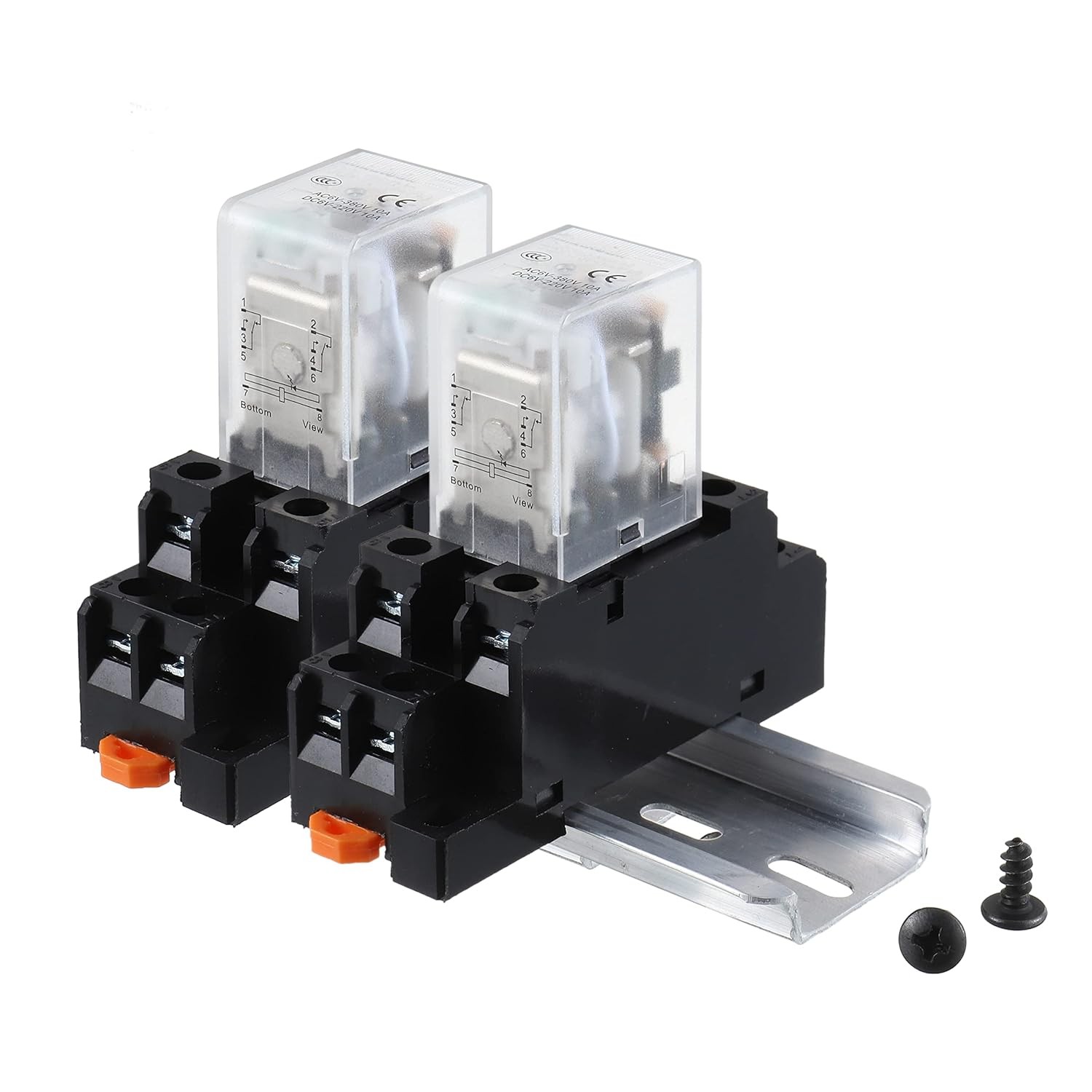 DC 12V Electromagnetic Power Relay JQX-13FL 62PL Coil 8 Pin 8Pin-10A-DC12V
