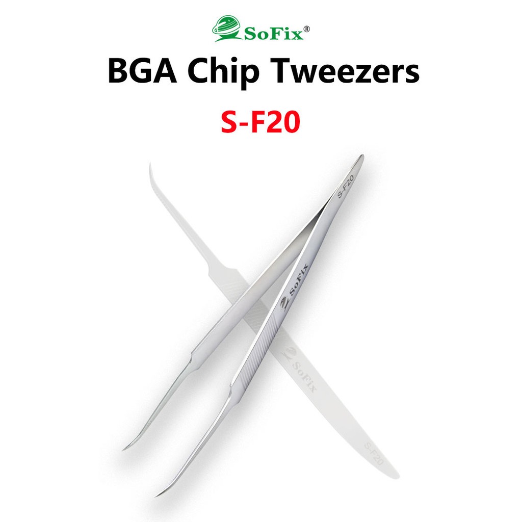SOFIX S-F20 Stainless Steel Anti Magnetic Pliers Circuit Board Repair Tweezers
