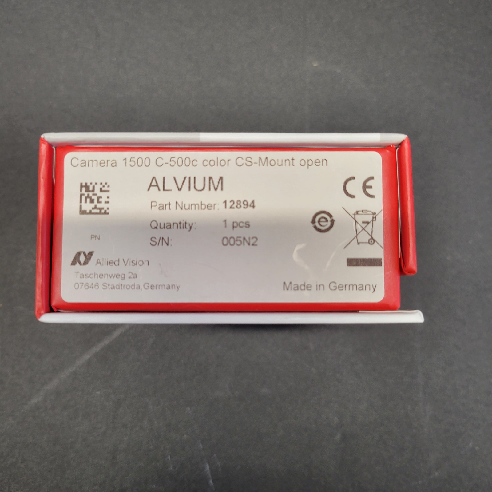 Allied Vision Alvium 1800 C500c CS-Mount, USB 3.1 Color Camera
