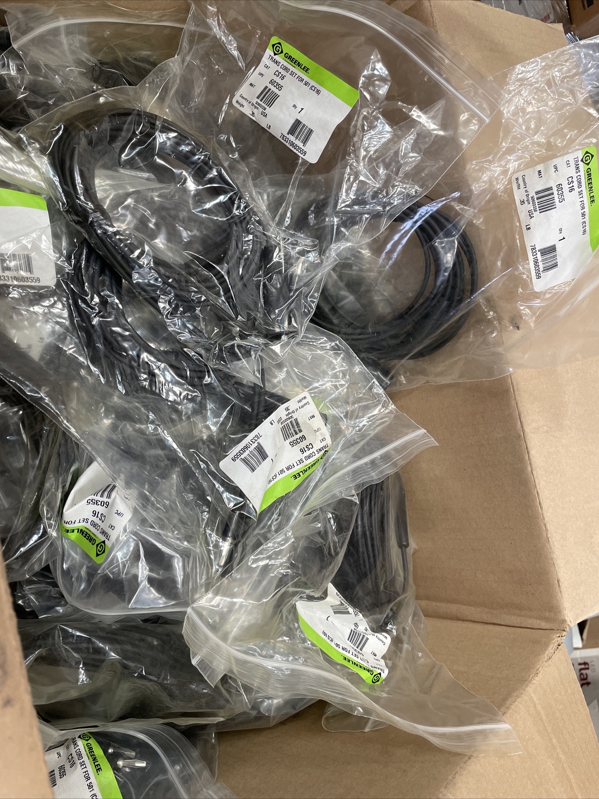 (C) Greenlee TRANS CORD SET FOR 501 (CS16) ~ Cat #: CS16⚡️qty 1