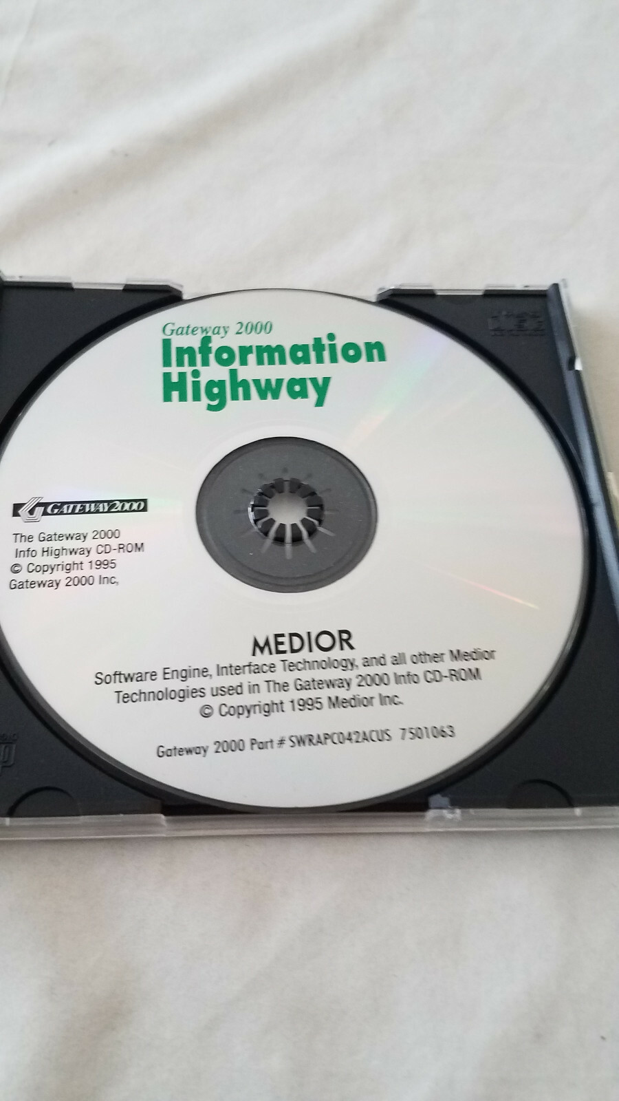 Gateway 2000 Information Highway GW2K Software