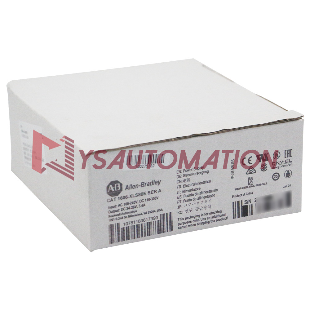 New Sealed Allen Bradley 1606-XLS80E XLS 80 W 24V DC  Power Supply