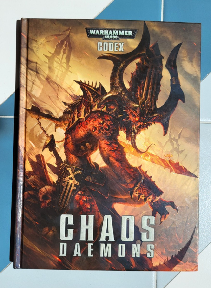 Warhammer 40,000 40K Codex Chaos Daemons Hardcover Book from 2012 Games Workshop