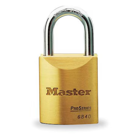 Master Lock 6840Kalj-10G145 Padlock, Keyed Alike, Long Shackle, Rectangular