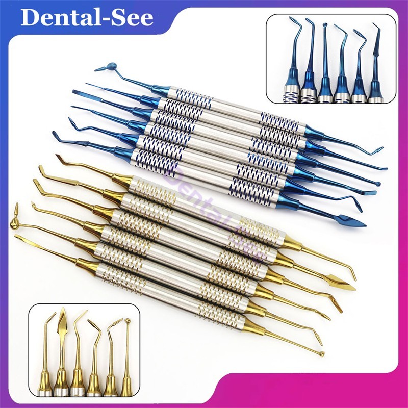 6Pcs/Kit Dental Composite Resin Filling Spatula Repair Restorative Instruments