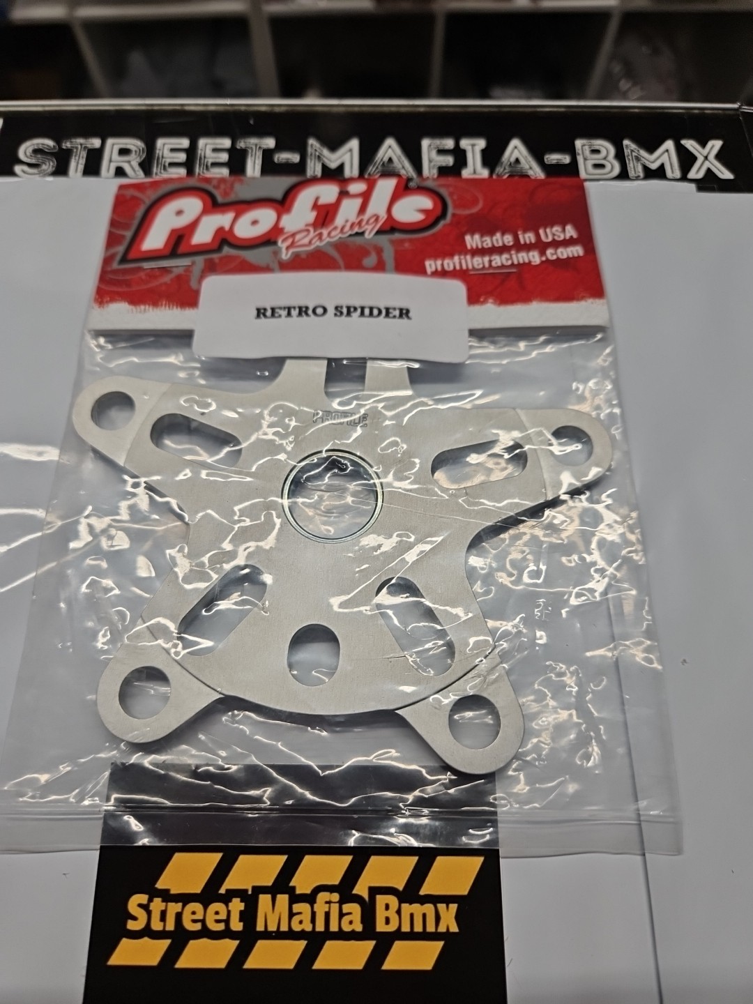 PROFILE RETRO 5-BOLT 110 BMX BIKE CHAINRING SPIDER USA! FIT SE GT Hutch Haro new