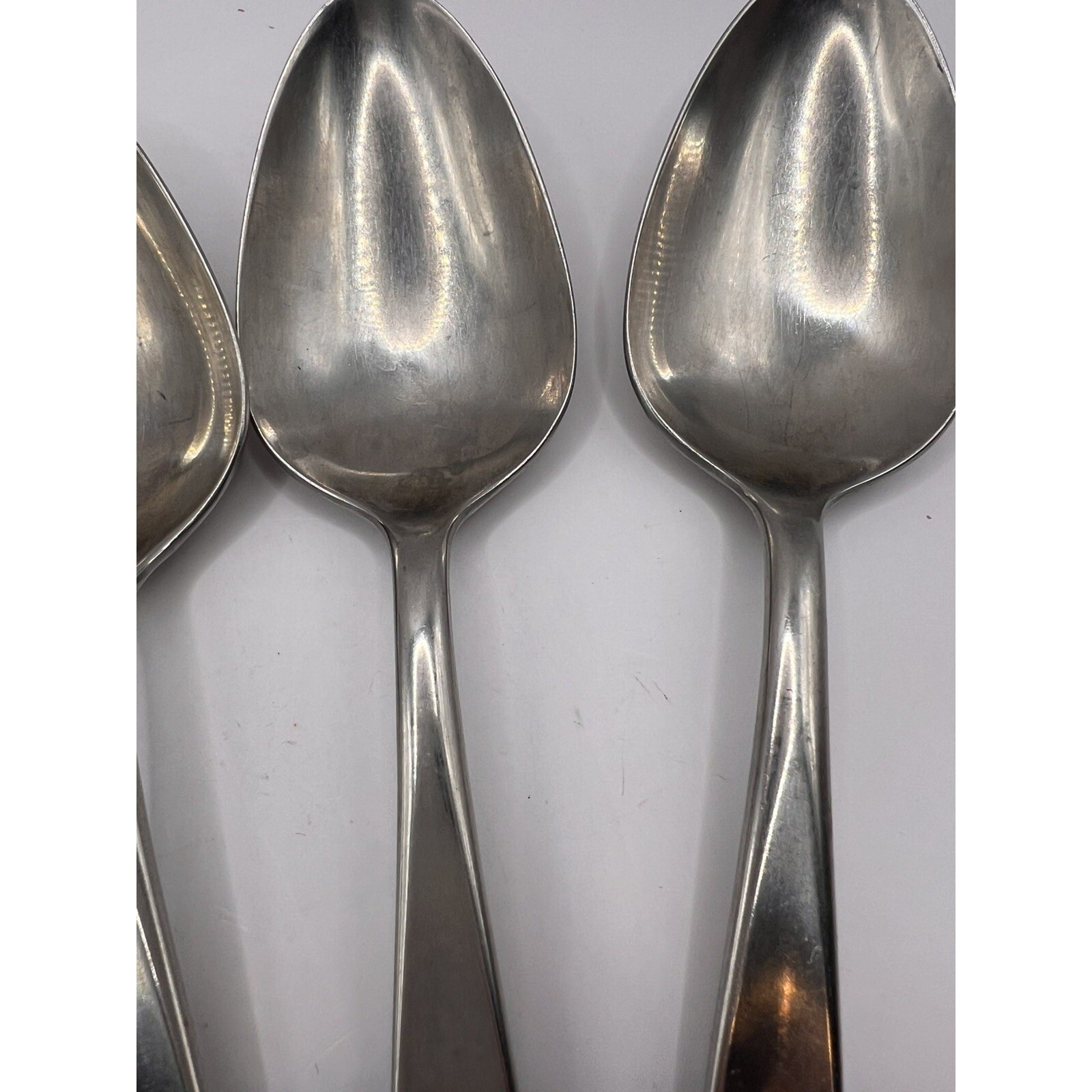 Vtg 4-Reed & Barton Serving Spoons + Serving Fork Stainless
