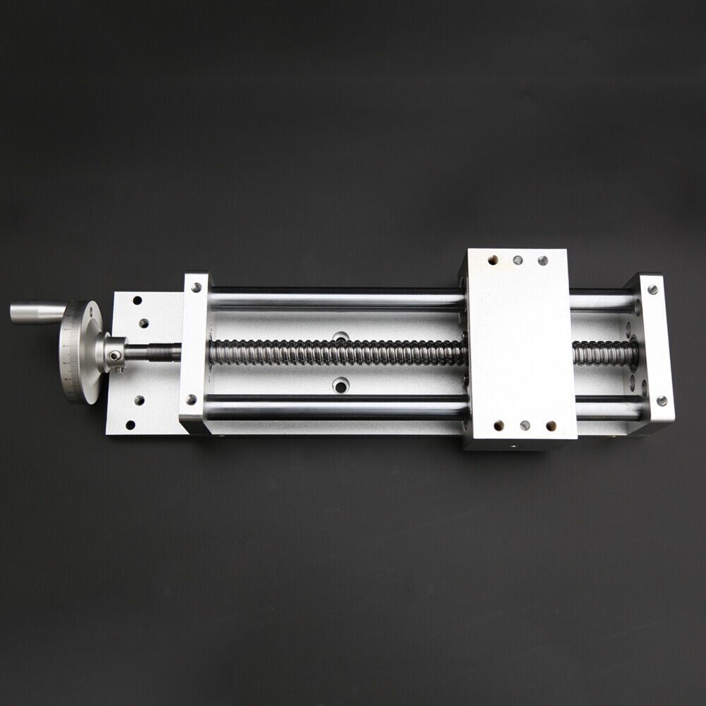 Manual Cross Sliding Table 200MM Linear Rail Slide Stage Actuator Table CNC Mill