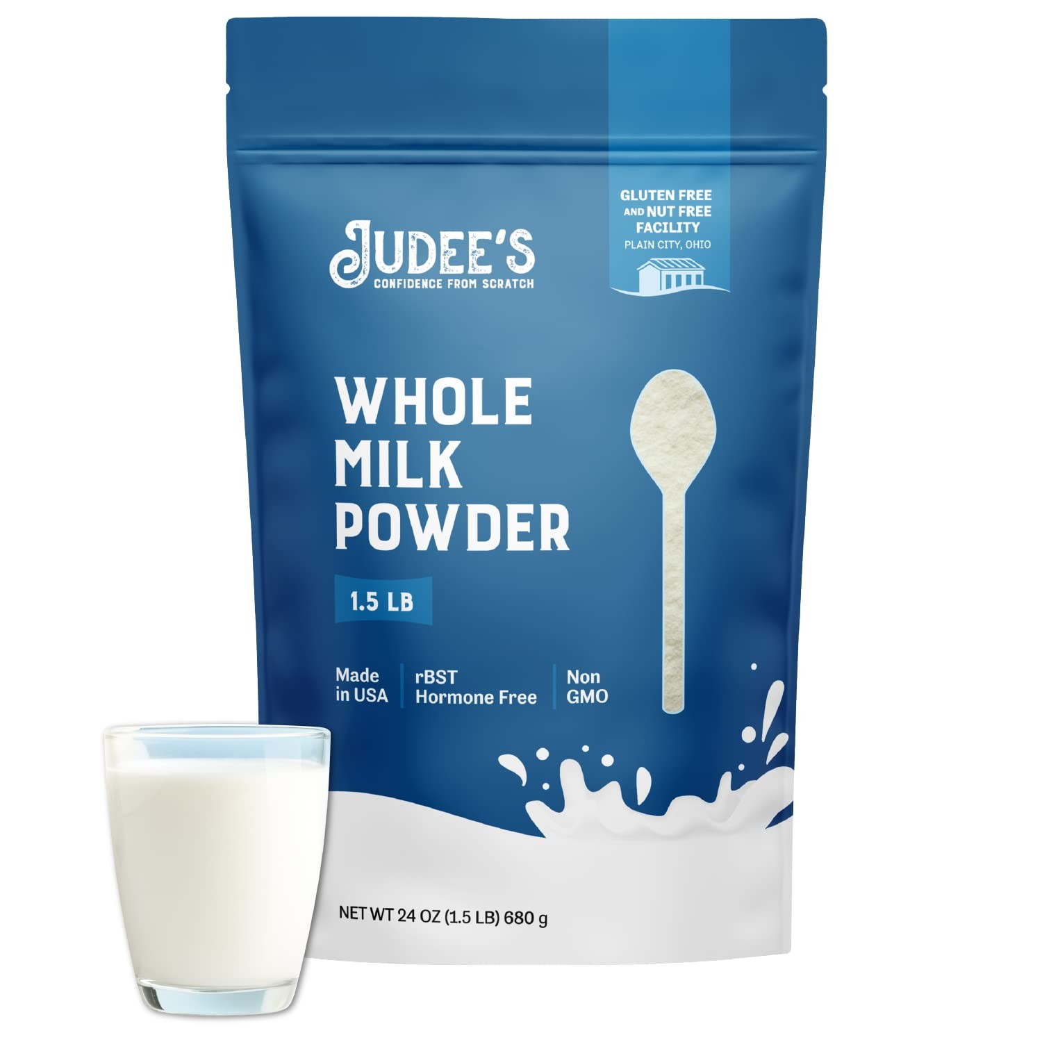 Gluten Free Powdered Milk Nut Free Whole Milk Baking Cooking Shelf Stable