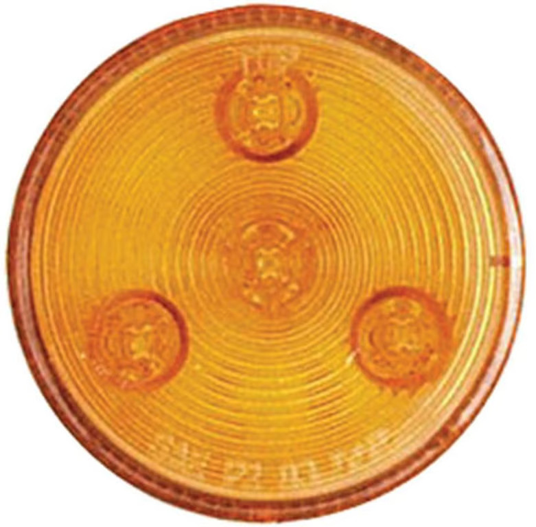 Optronics Inc Round LED Sealed Marker/Clearance Lights - 2.5in. - Amber - 4 Diod