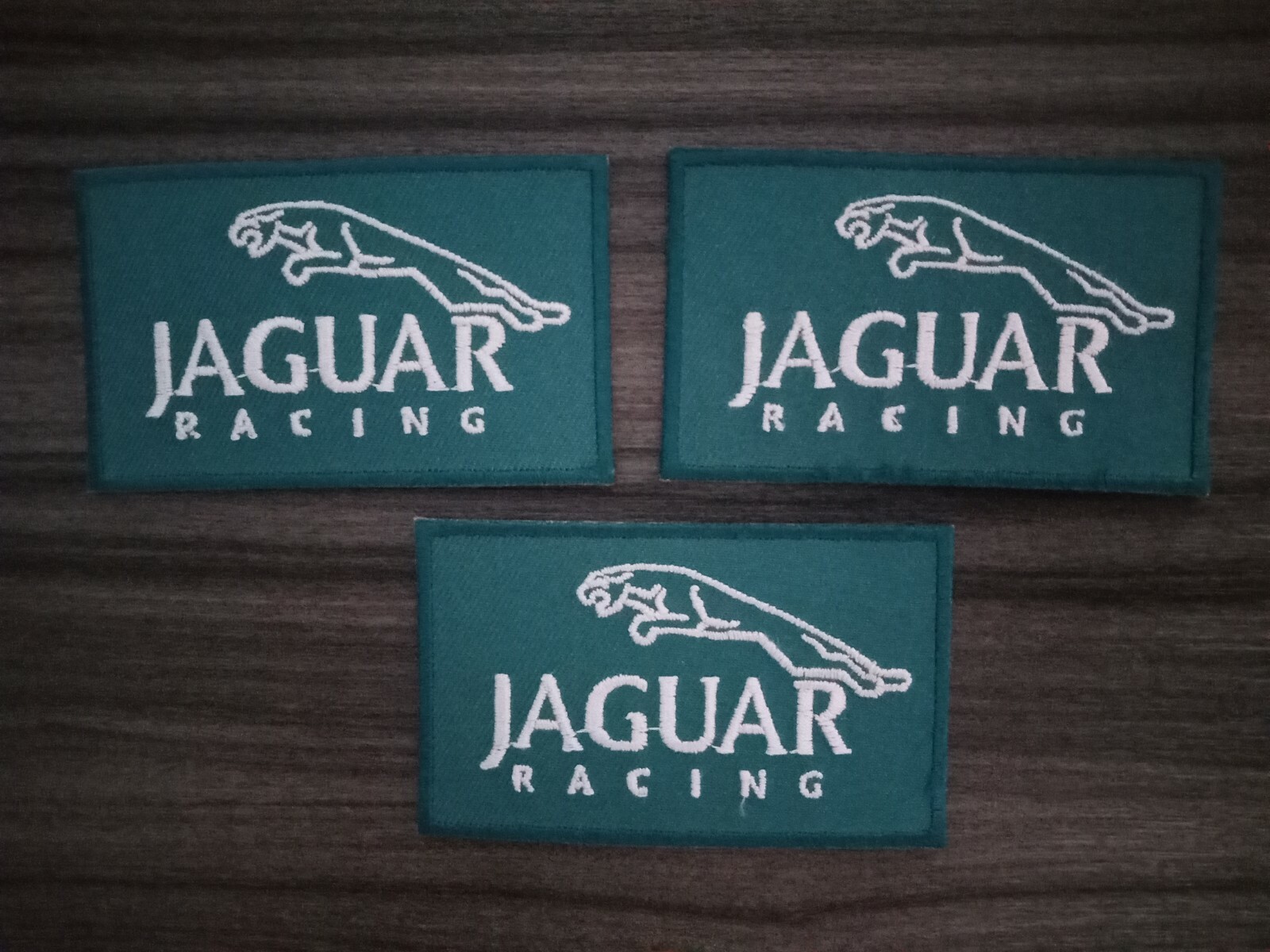 3pcs JAGUAR Patches Car Racing MOTORSPORTS Embrodered Iron or Sewn on Shirt Hat