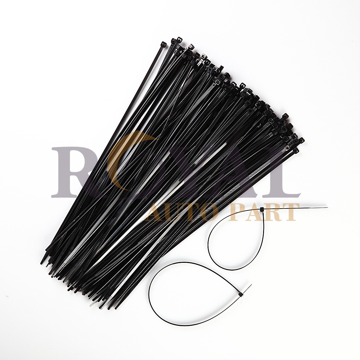 100 Black 15 inch Cable Zip Ties Nylon 40 lbs Cable Wire Ties