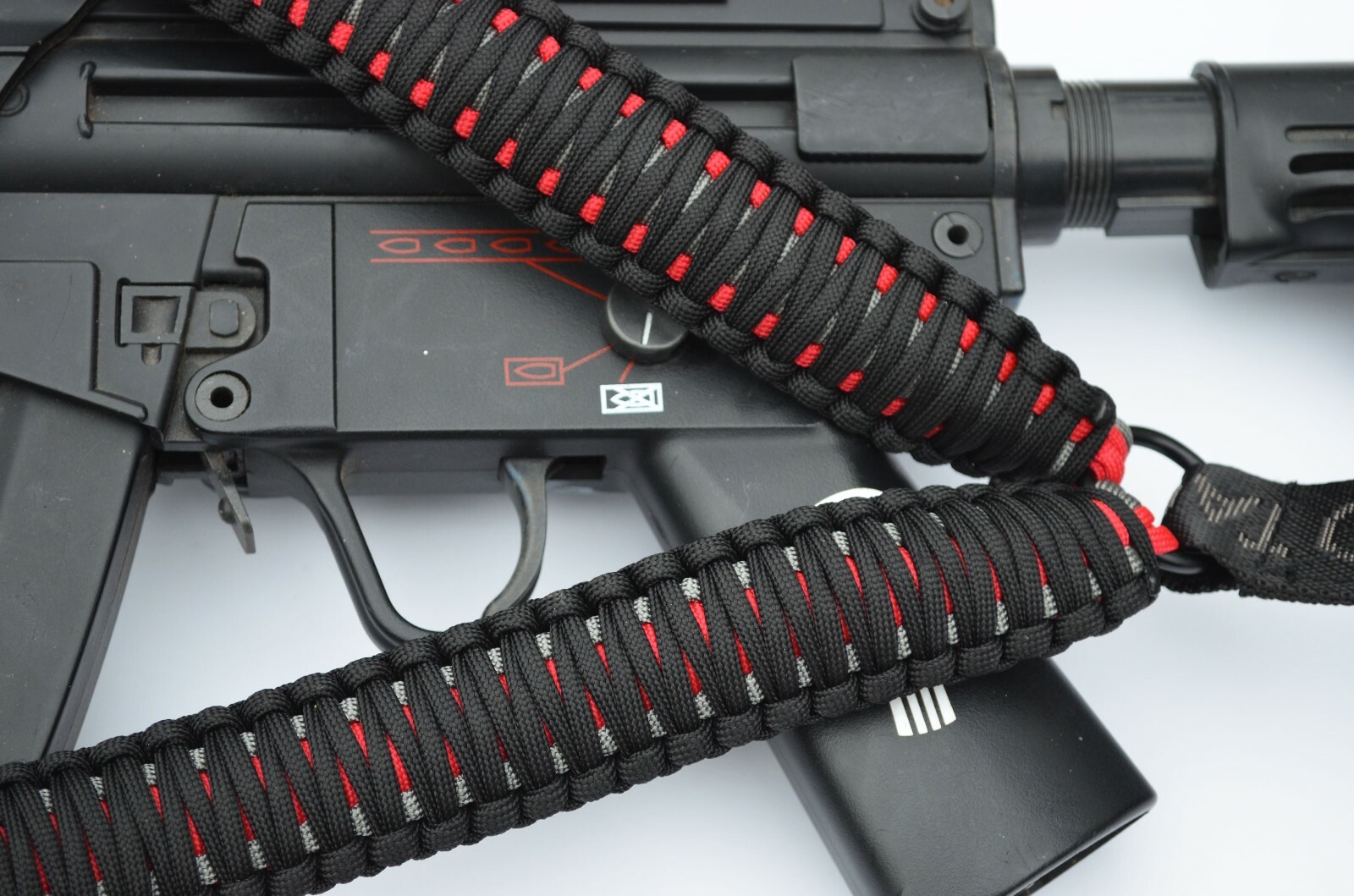 550 Paracord Rifle Gun Bow Shotgun Tactical Sling 1 Point w/QD BLACK WIDOW