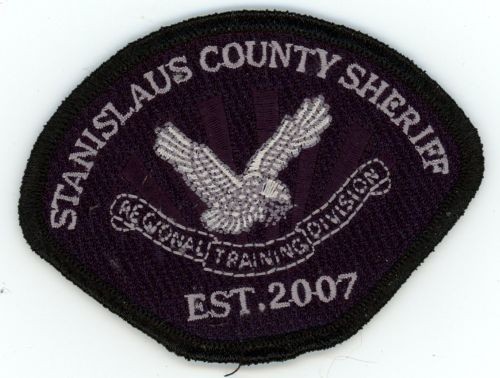 CALIFORNIA CA STANISLAUS COUNTY SHERIFF REGIONAL TRAINING 3 1/2" LONG PATCH