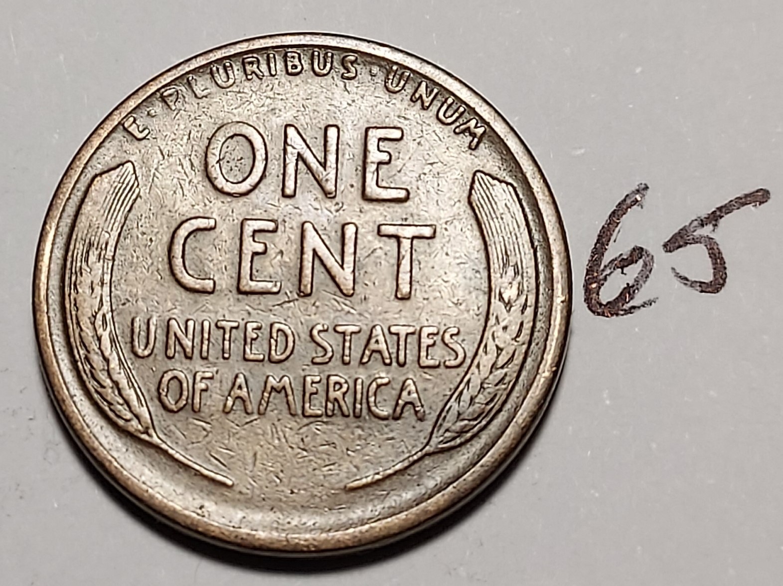 1925-S Lincoln Wheat Cent Fine #65