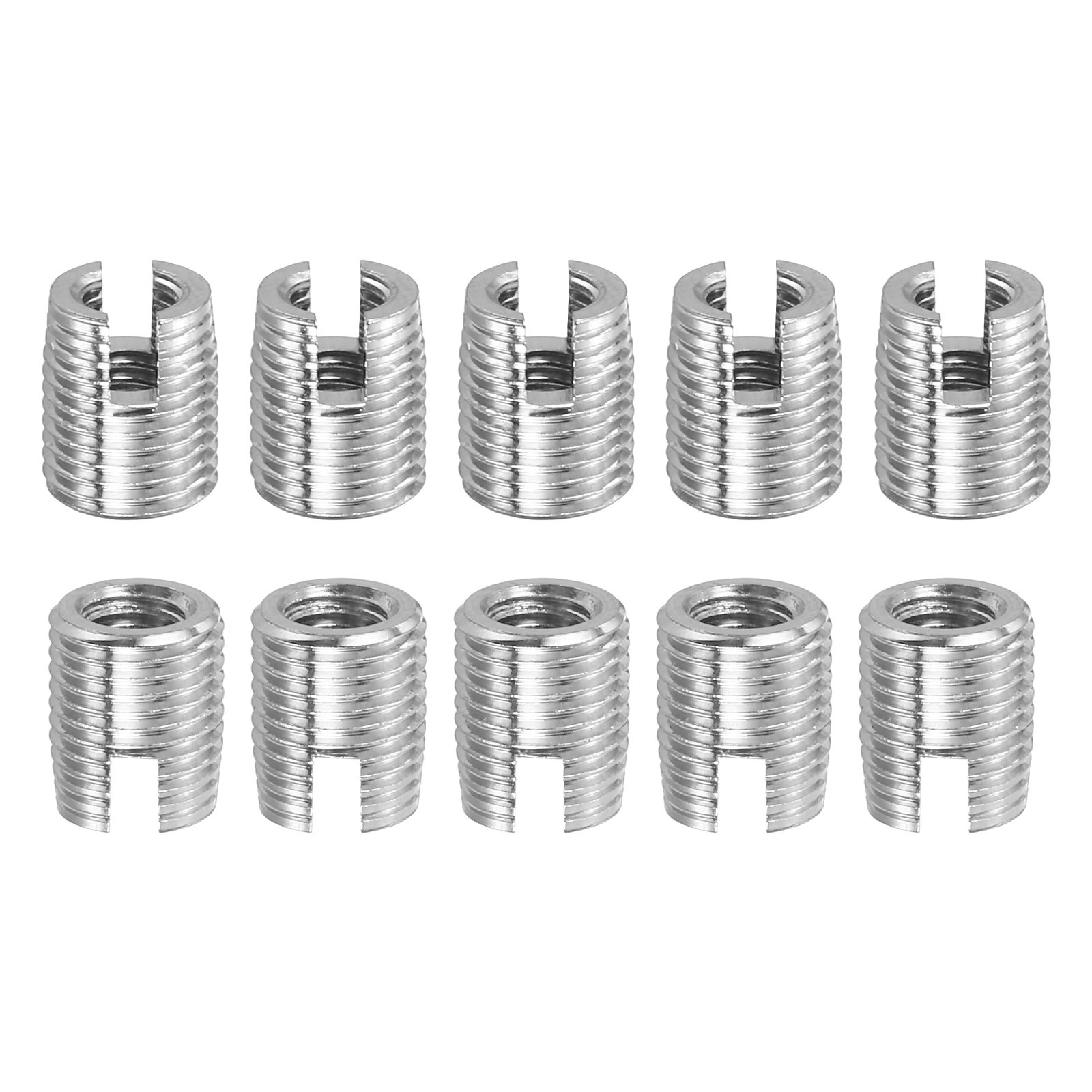 Self Tapping Threaded Inserts, 15pcs Inner M3 M5x6 303 Stainless Steel Nuts