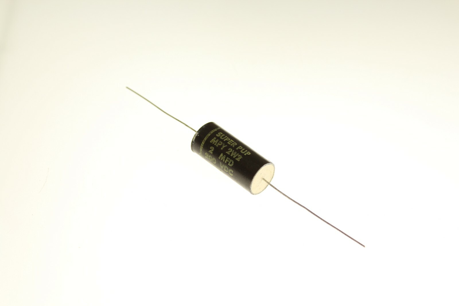 (8pcs) 2uf 200V DC Axial Film Metallized Paper Super Pup Capacitor 2mfd MPY2W2