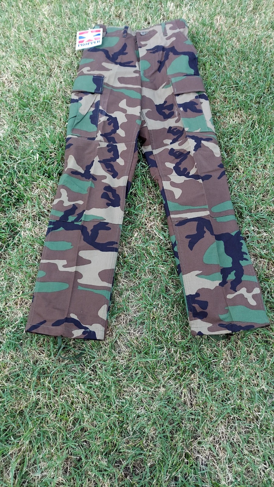 Trousers, Combat  - US Military Woodland Camo Pants XS Regular - NEW