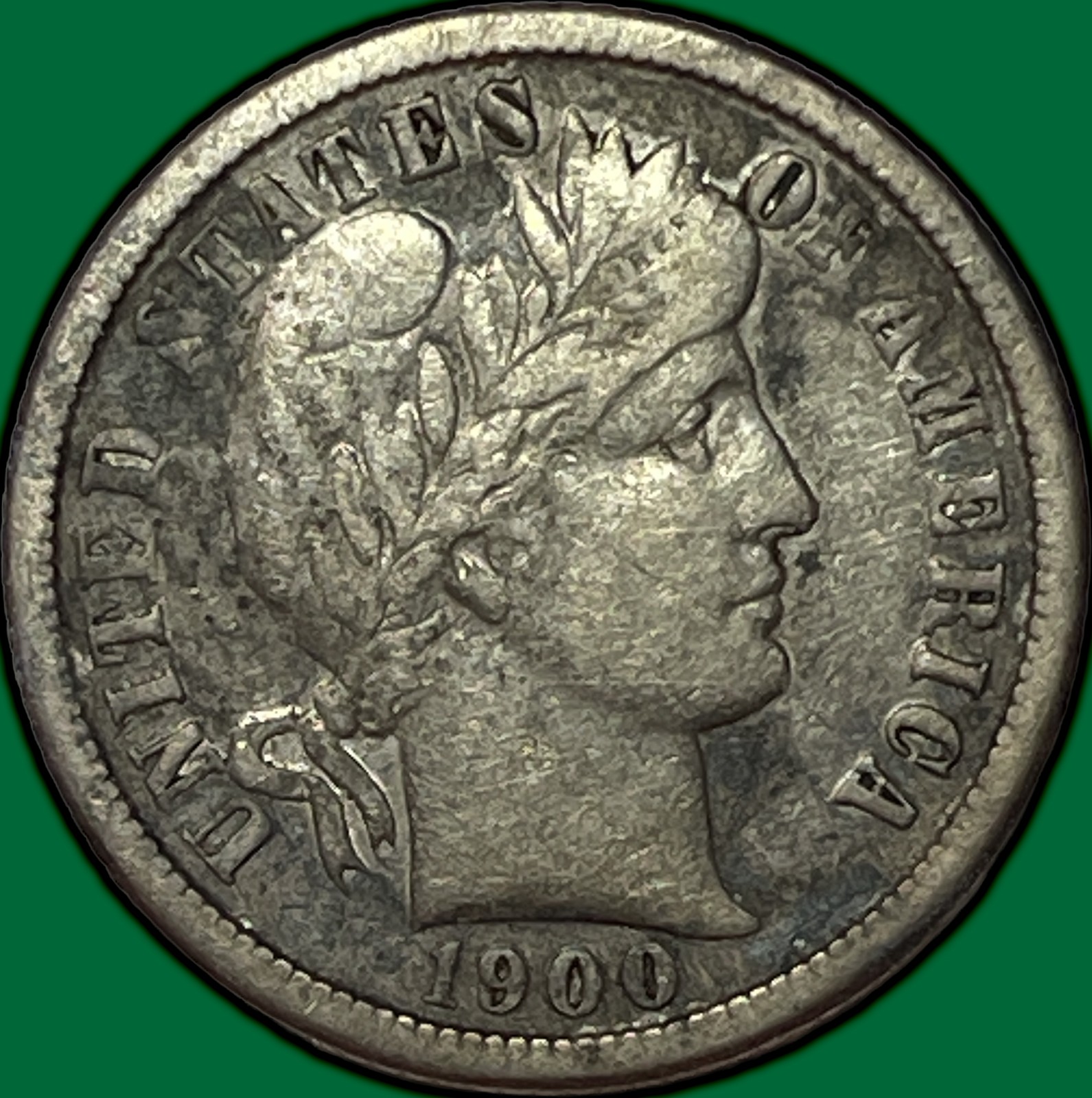 1900-O Barber Dime Silver Very Fine VF Coin #28623