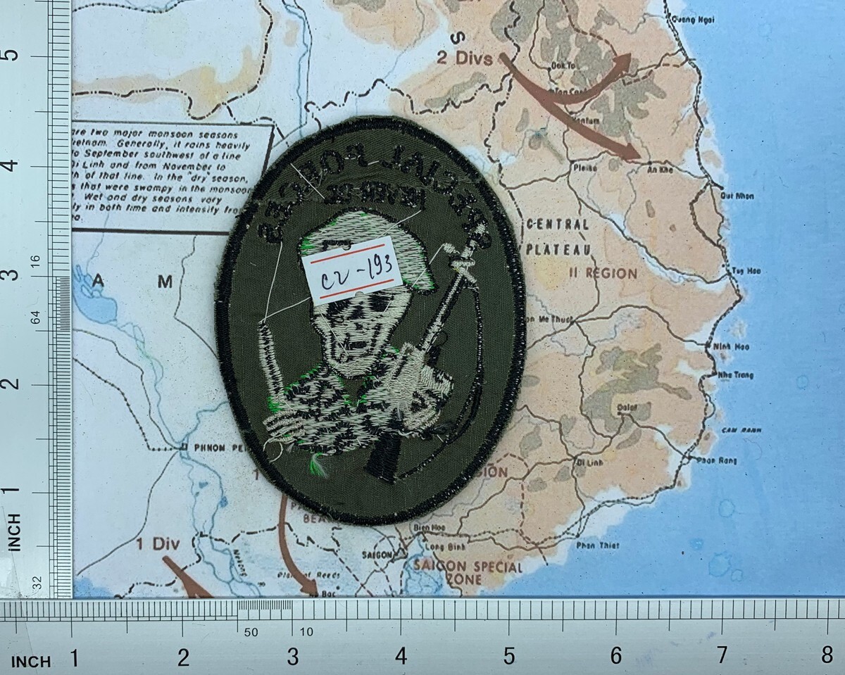 Patch , special forces , never die , ussf patch , vietnam war patch y18