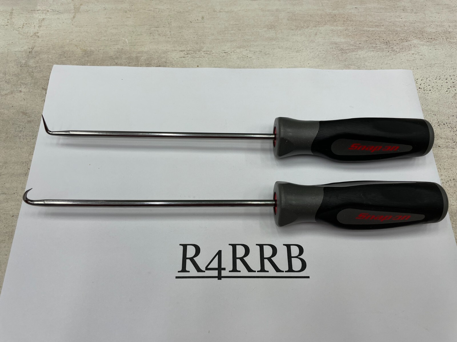 Snap-on Tools USA NEW 2pc DARK TITANIUM Soft Grip Long HD Pick Lot Set