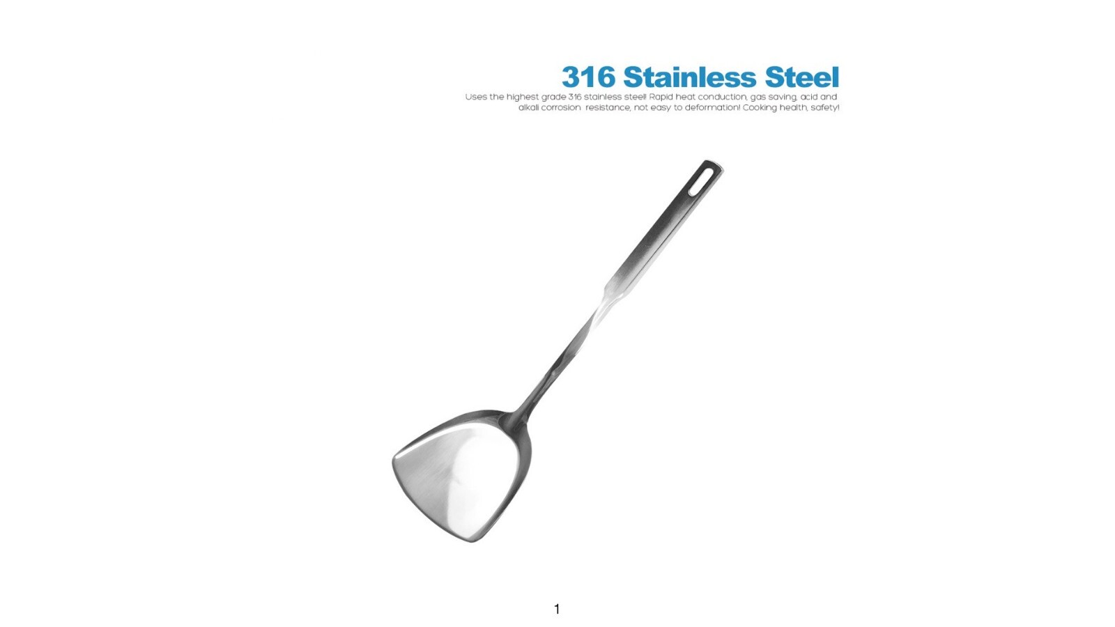 Jinzhi  SUS 316 stainless steel stir fry spatula