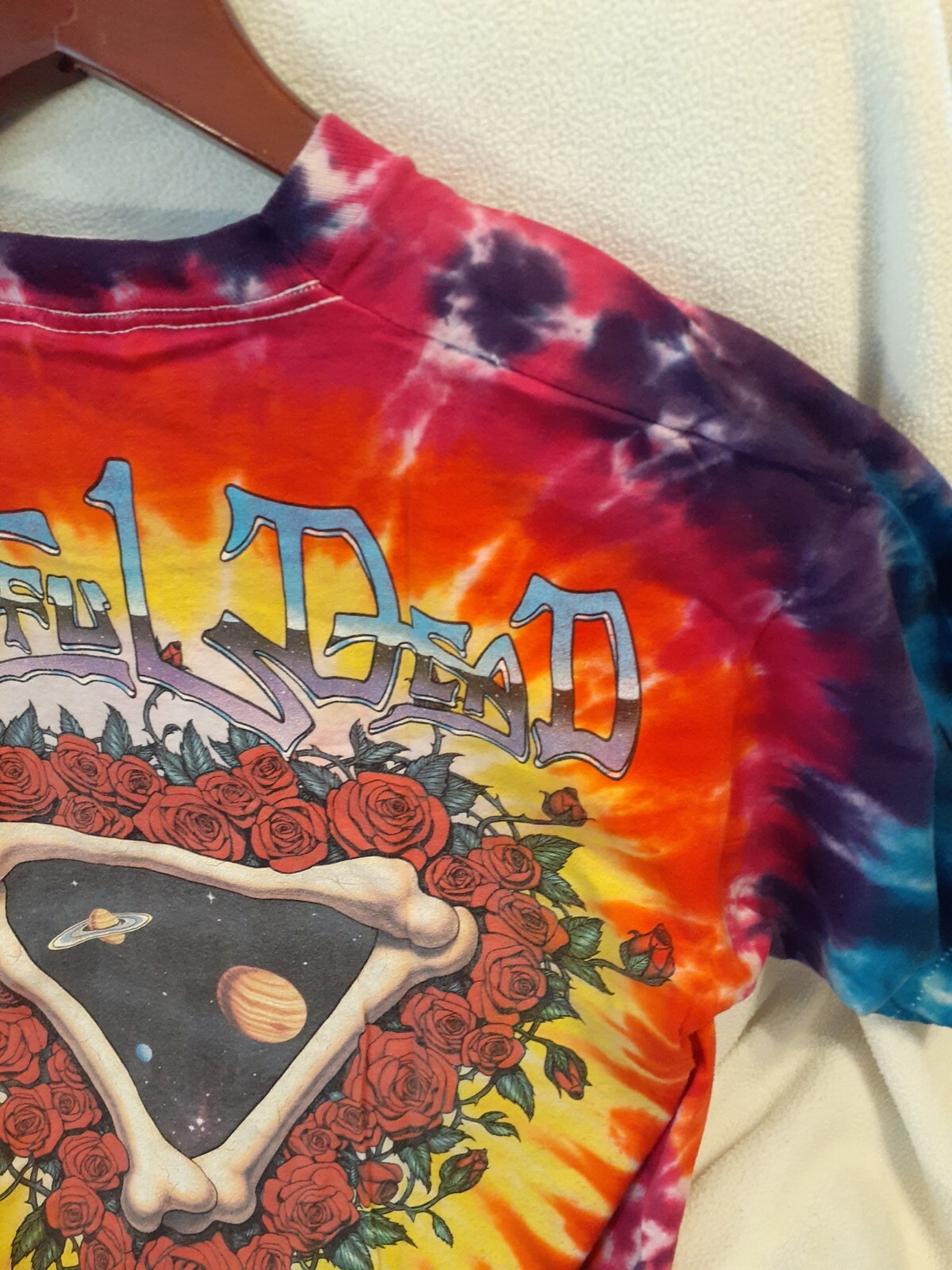 1992 GRATEFUL DEAD SPACE YOUR FACE T-Shirt by Liquid Blue Sz Large
