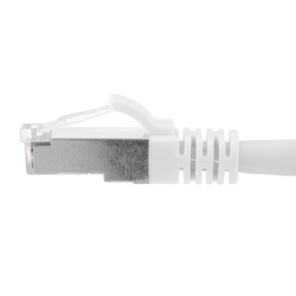 Ethernet Patch Cable CAT6A, S/FTP, 26AWG, 10 Ft, 5 pack, White