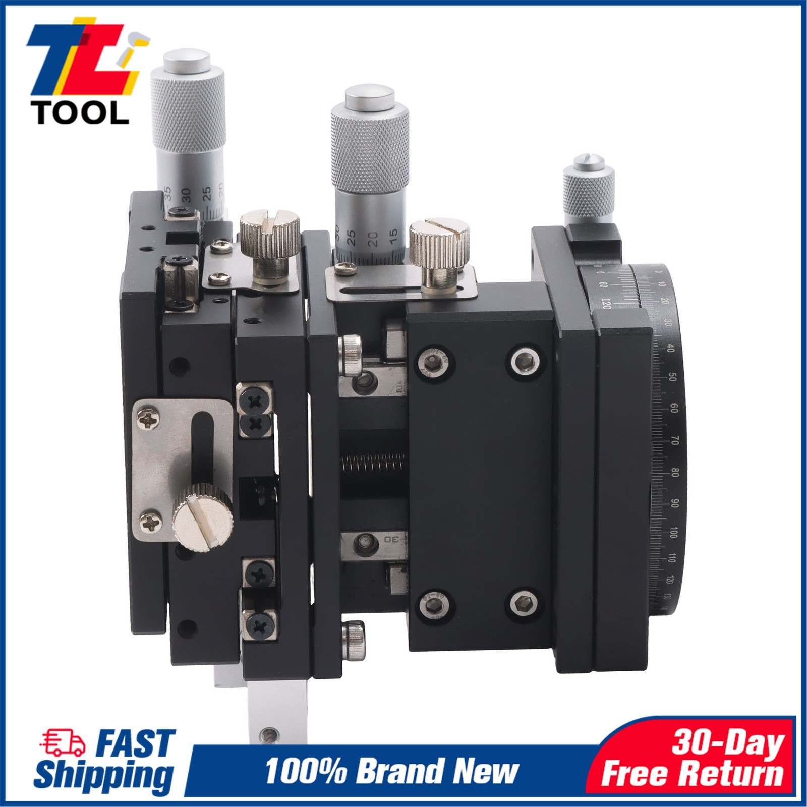 XYZR 4 Axis Trimming Displacement Stage 60mmx60mm Manual Linear Bearing Slide