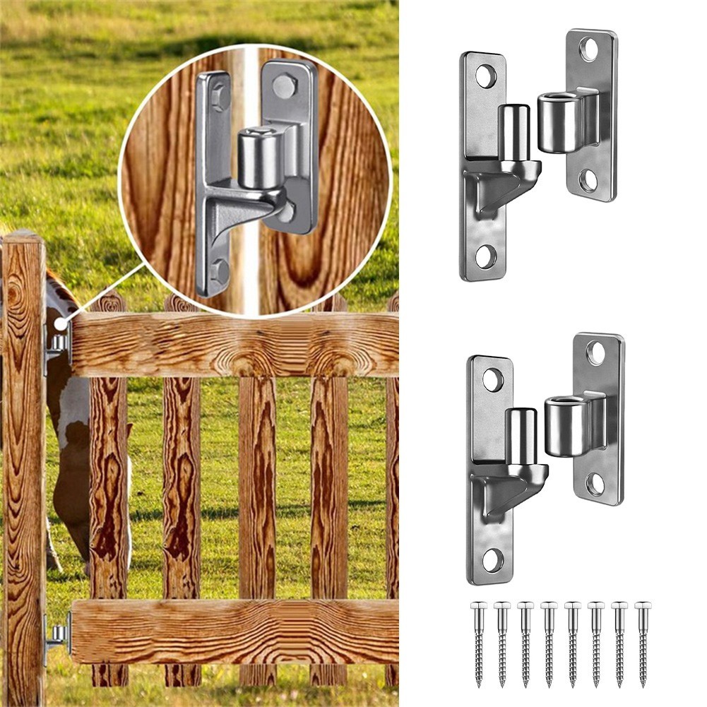 Heavy Duty 12 Pcs Stainless Steel Gate Hinges with Robust Load Capacity