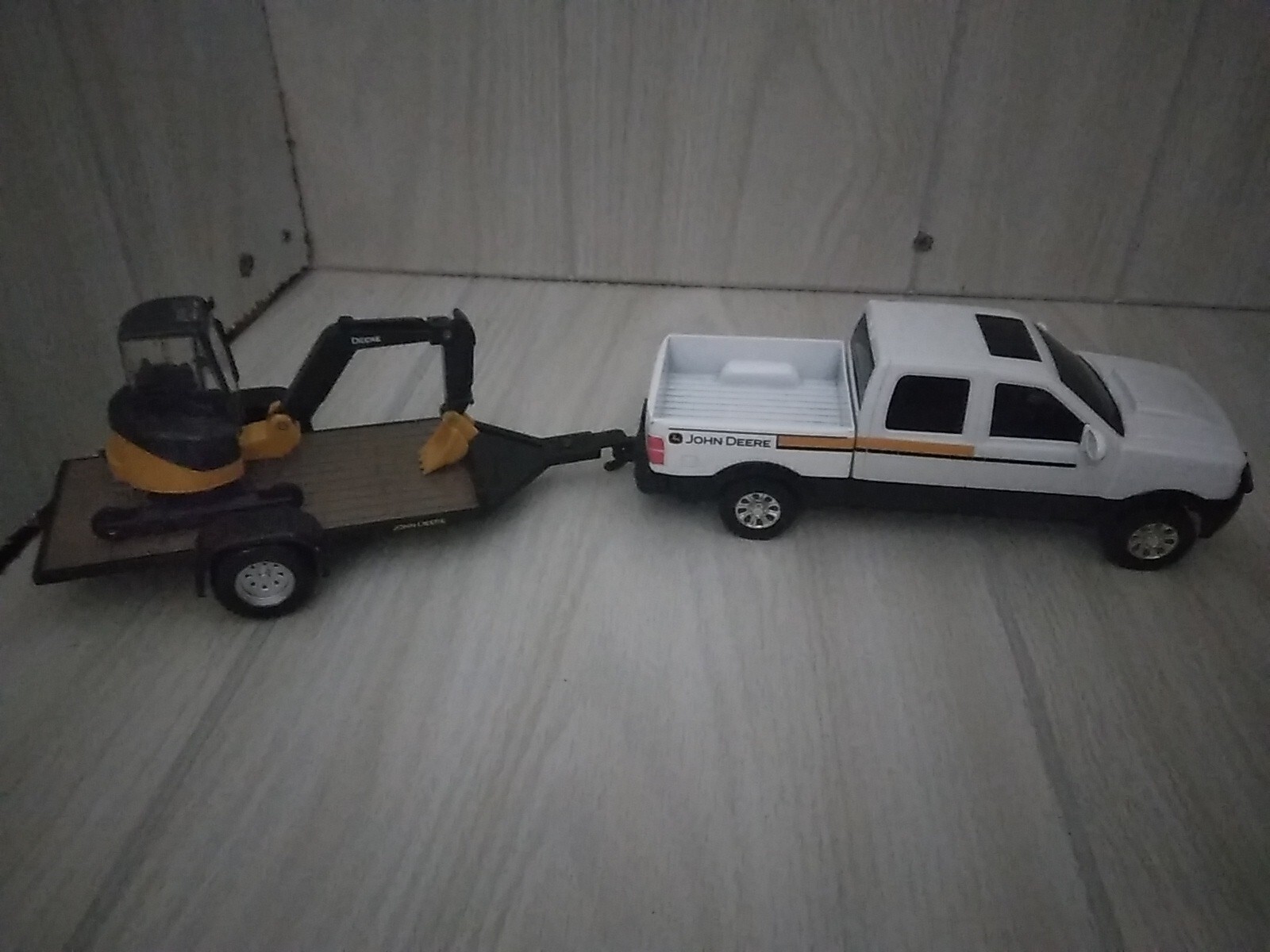 ERTL Toys John Deere Pickup Truck Trailer Backhoe Toys