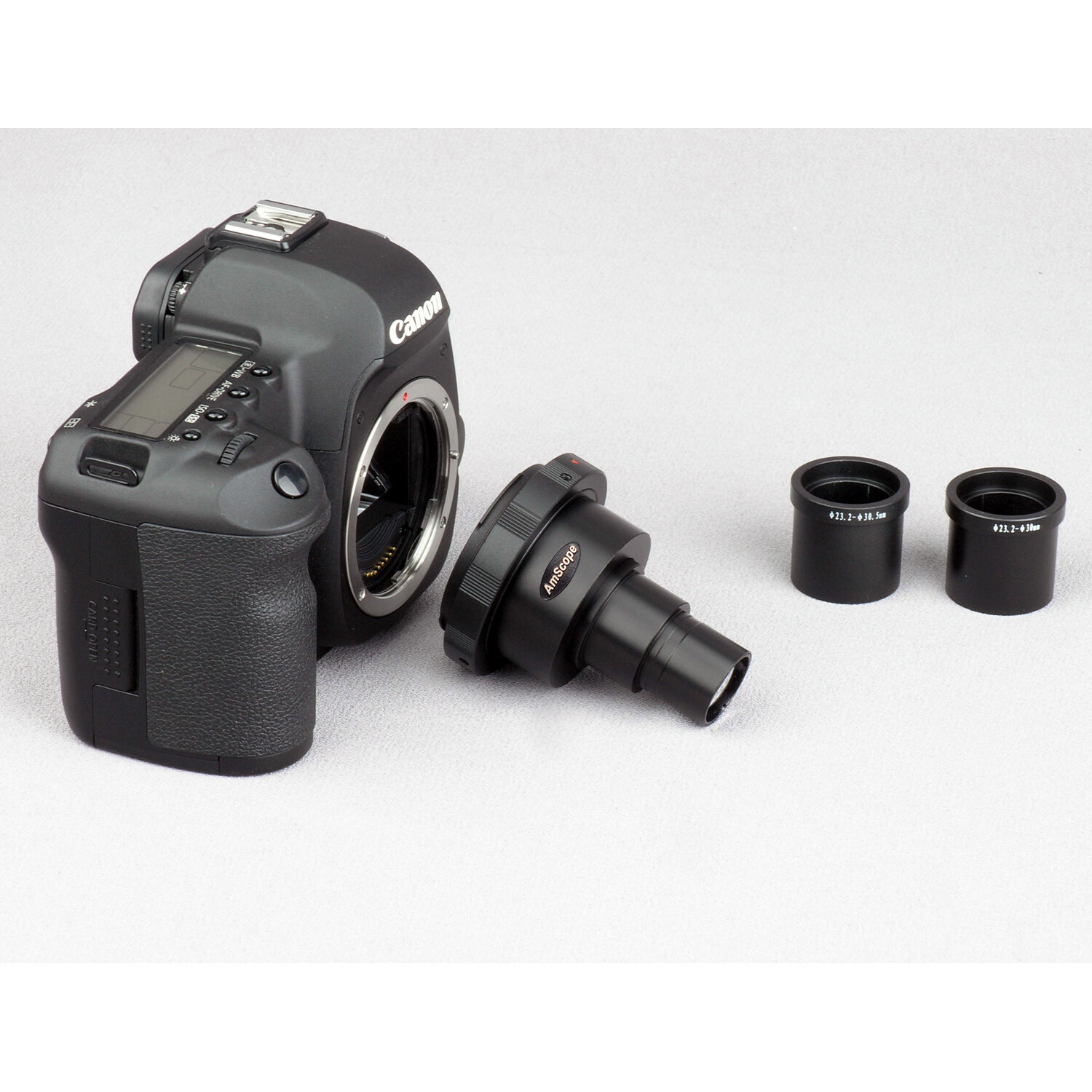 AmScope Canon & Nikon SLR/DSLR Camera Microscope Adapter 2X Magnification