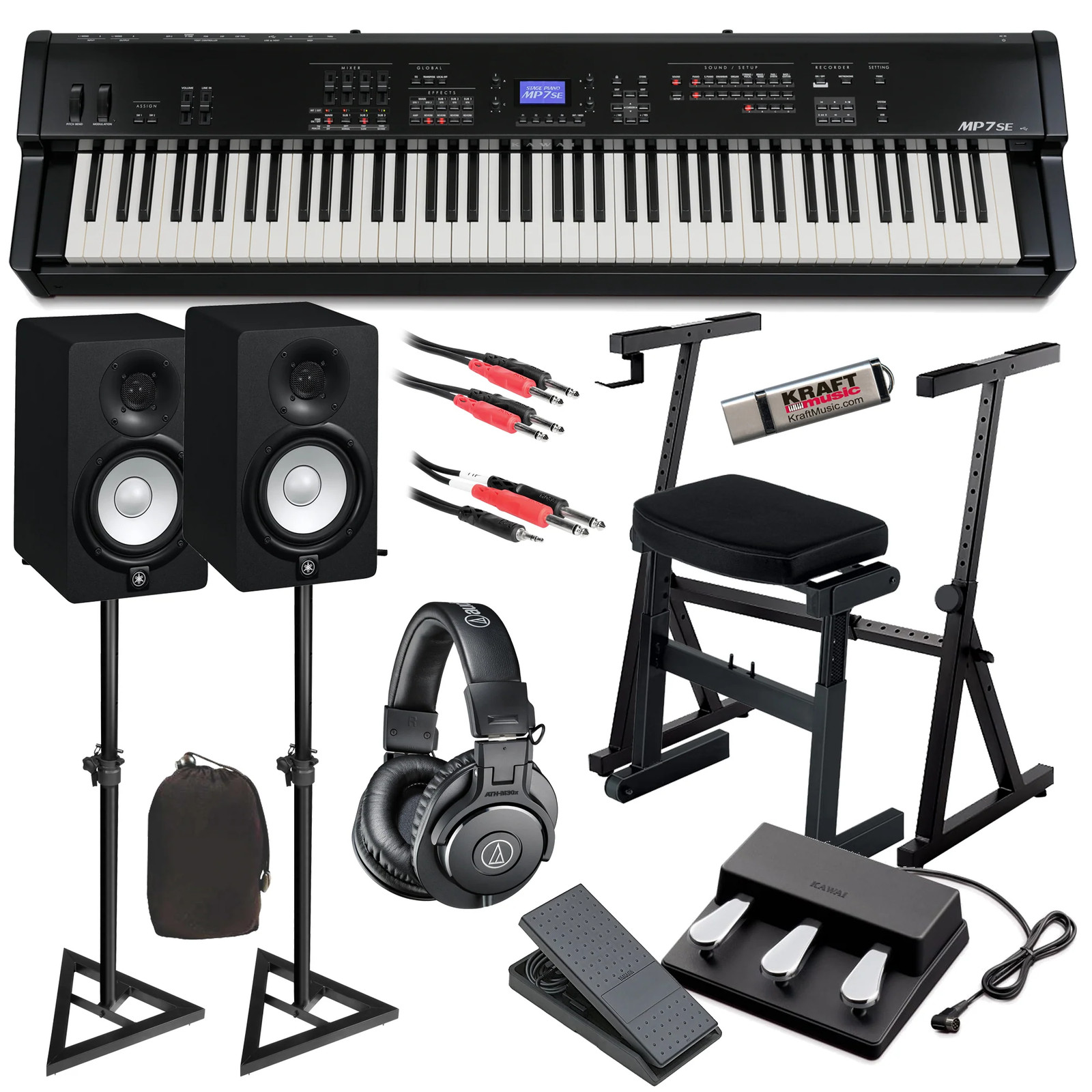 Kawai MP7SE Stage Piano COMPLETE STUDIO BUNDLE