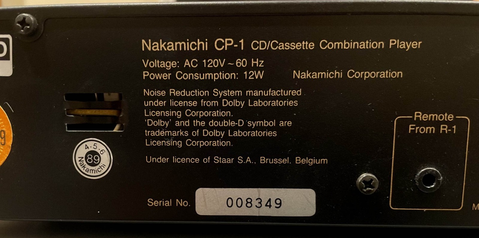 Working Nakamichi CP-1 CD and cassette player NICE