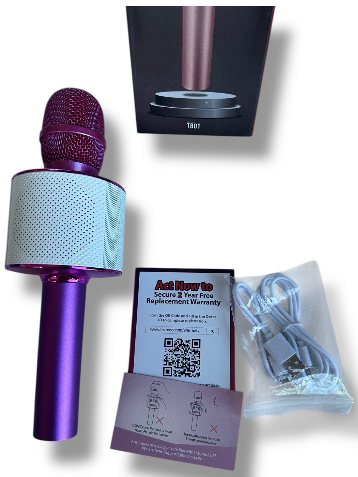 Karaoke Microphone Wireless Bluetooth Speaker Handheld Portable Singing