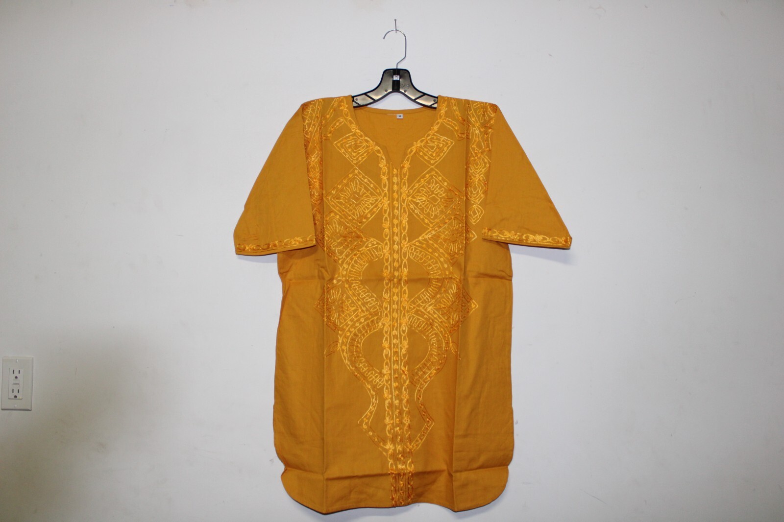 African clothing for men-Dashiki m-7X Gold