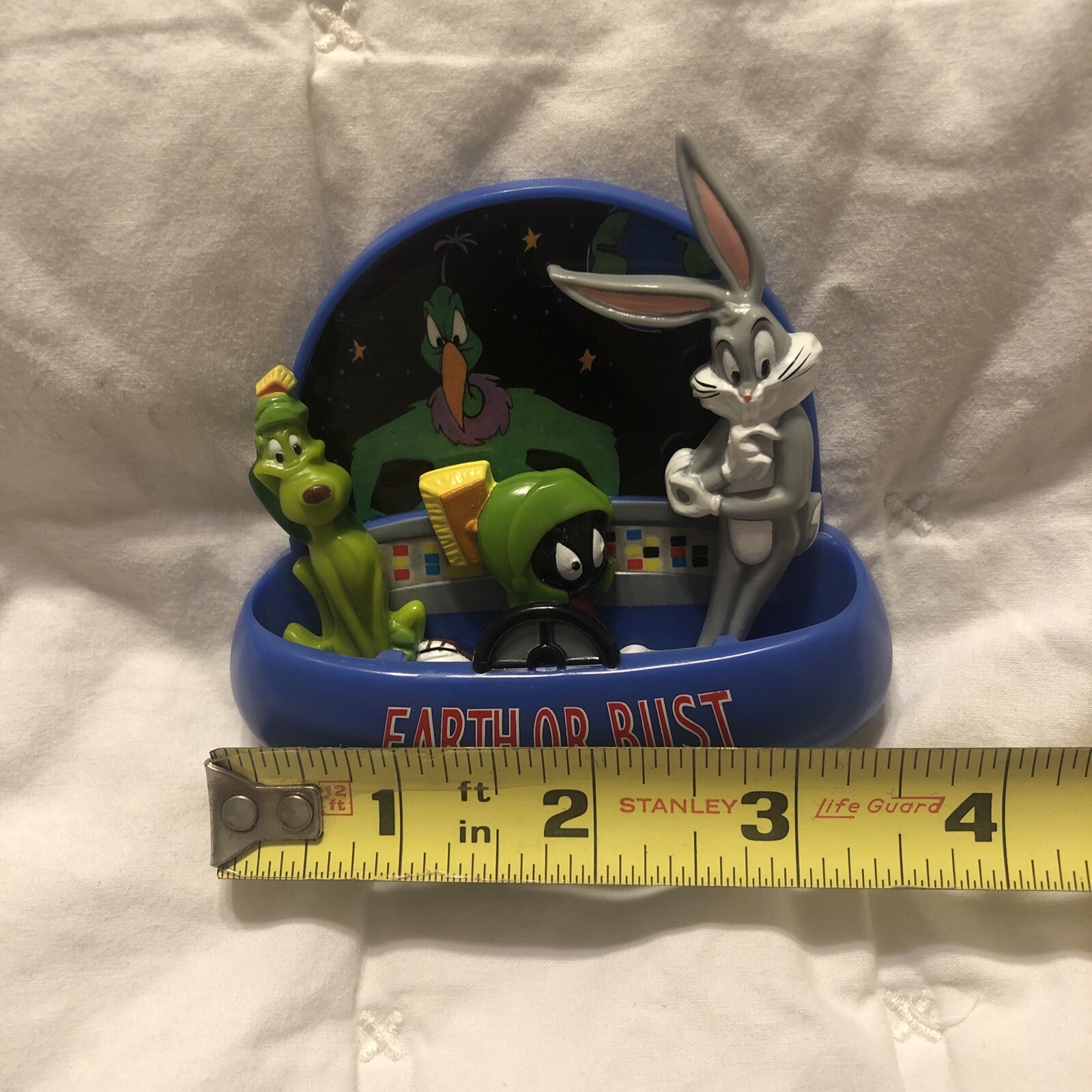 ! 1998 Looney Tunes Earth Or Bust Refrigerator Magnet Set Bugs Marvin Martian K9