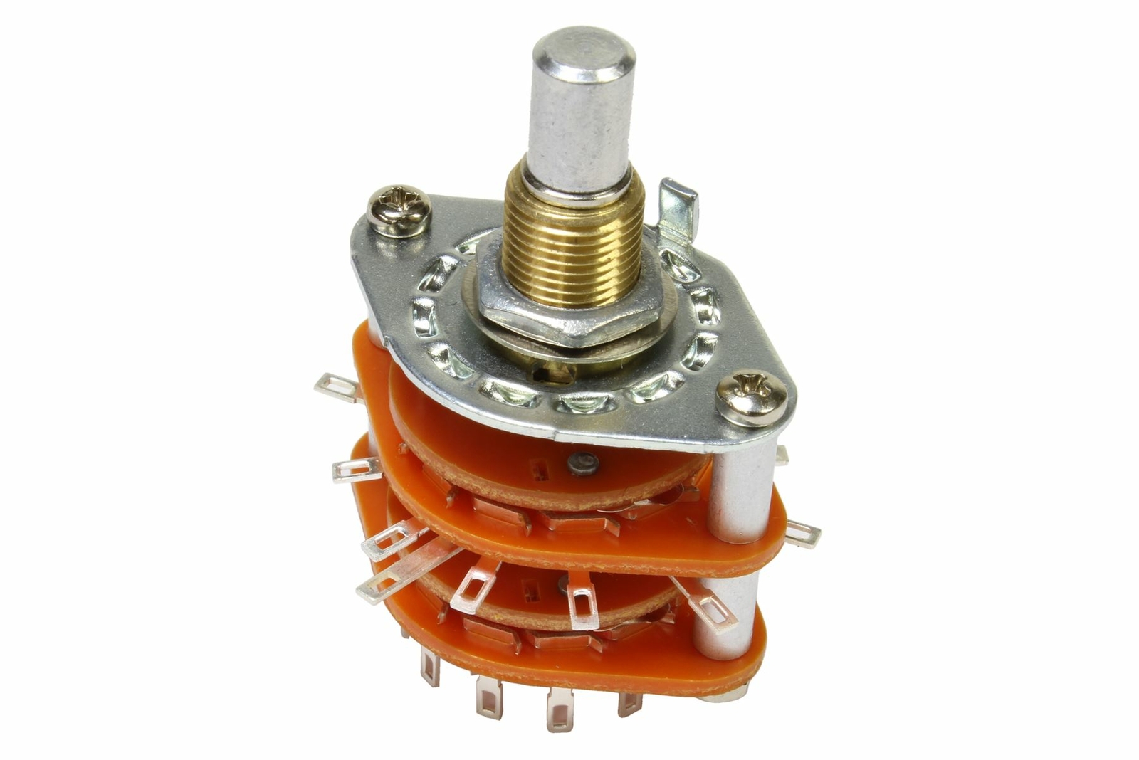 6 Position 4-Pole Rotary Guitar Pickup Selector Switch - Includes knob