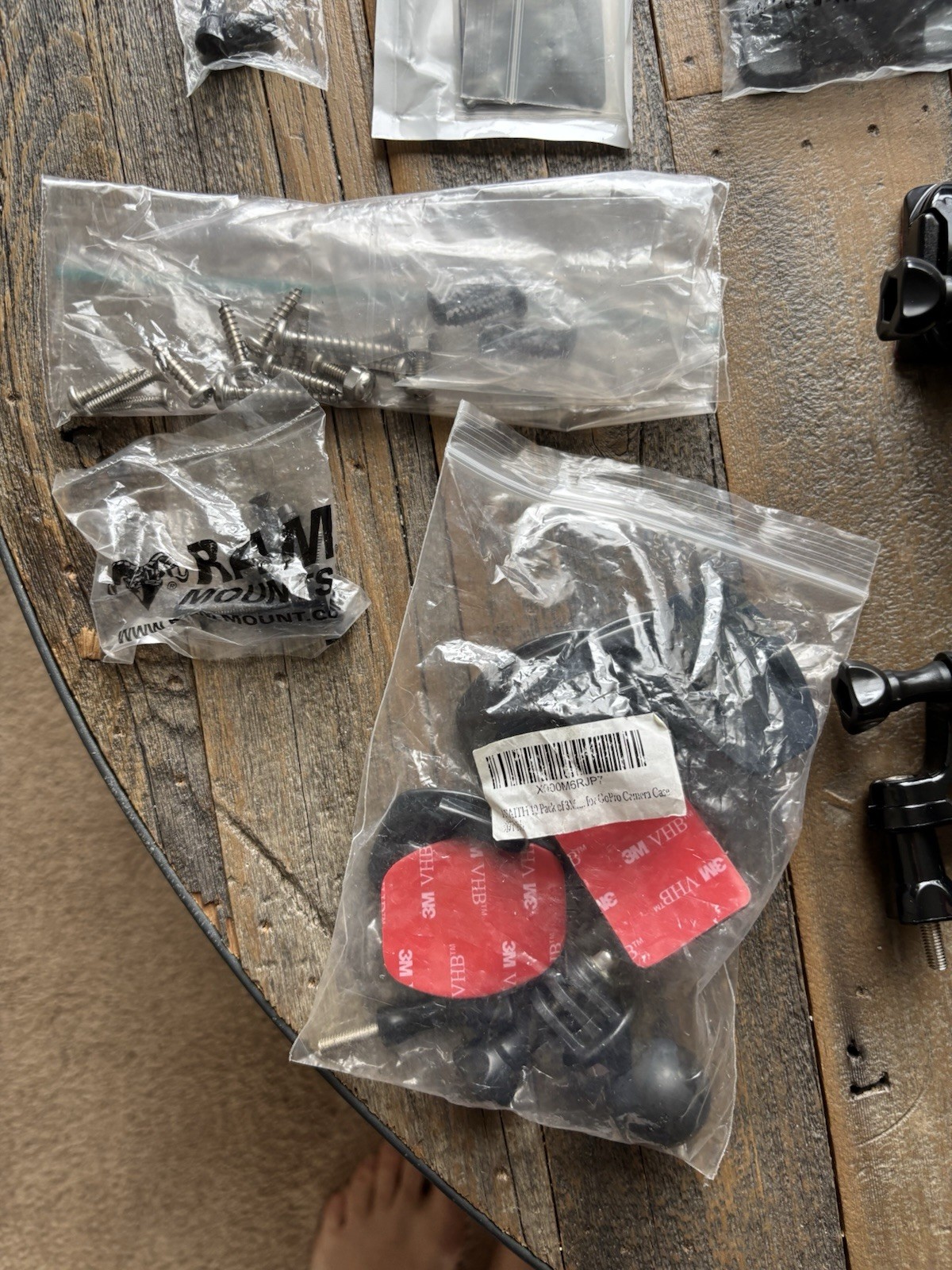 GoPro HERO Session +HERO Camera Huge Mount Accessory Bundle RAM Mount Light Case