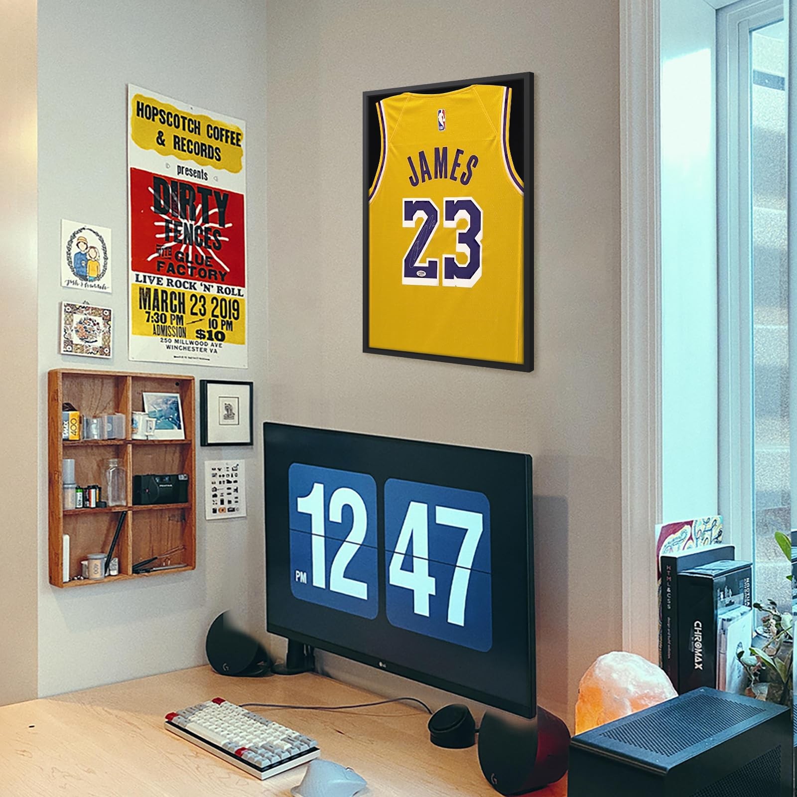 16x20 Small Shadow Box Frame, Jersey Frame Display Case with Grade A Natural ...