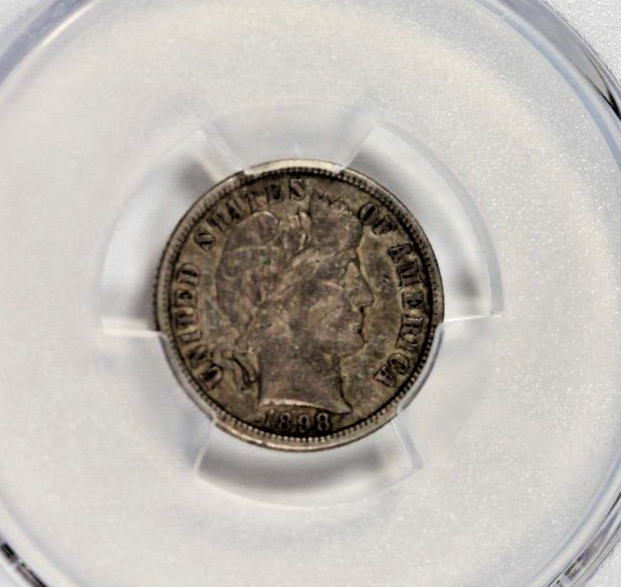 1898-O Barber Dime : PCGS VF35