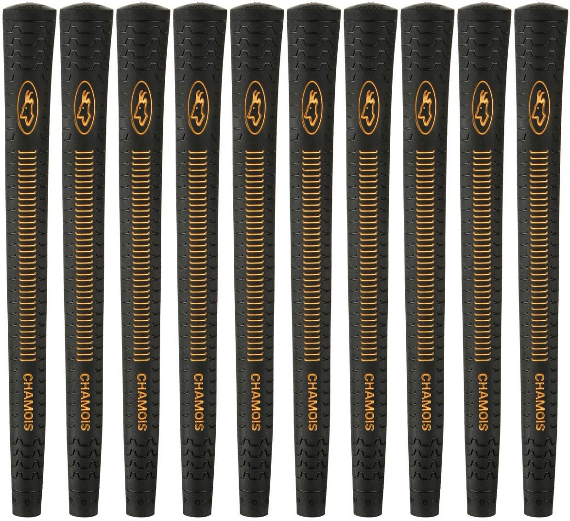 Avon Chamois Black Jumbo Golf Grips - Set of 10 - New