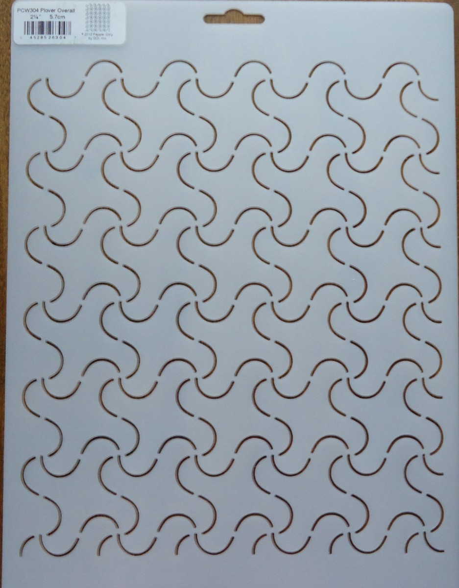 Stencil Quilting Plover Overall PCW304 QC 2 1/4" 5.7cm sew quilt stitch CL craft