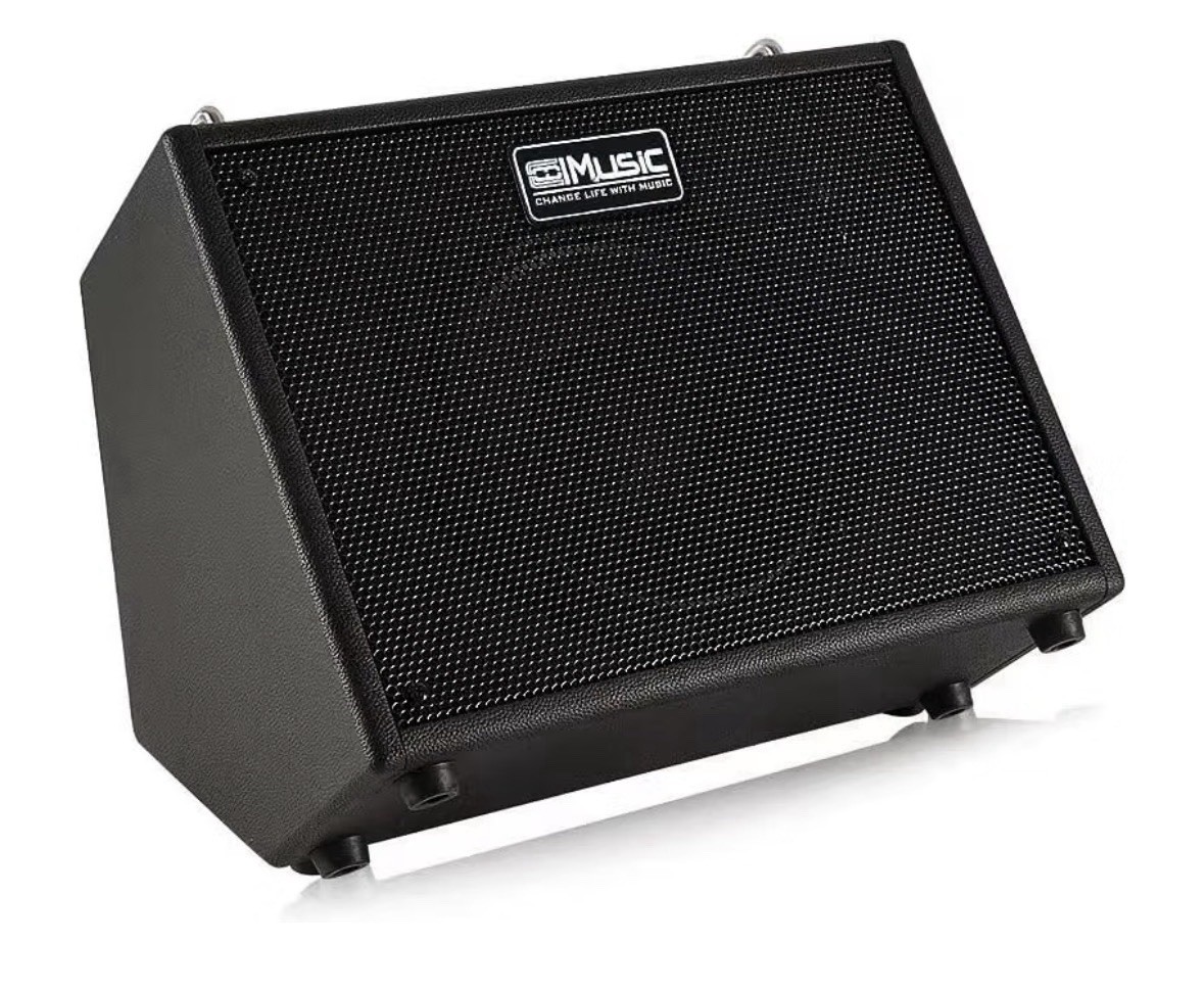 COOLMUSIC 30W Keyboard Amplifier 8” Speaker 2-Channel Portable AMP Black New
