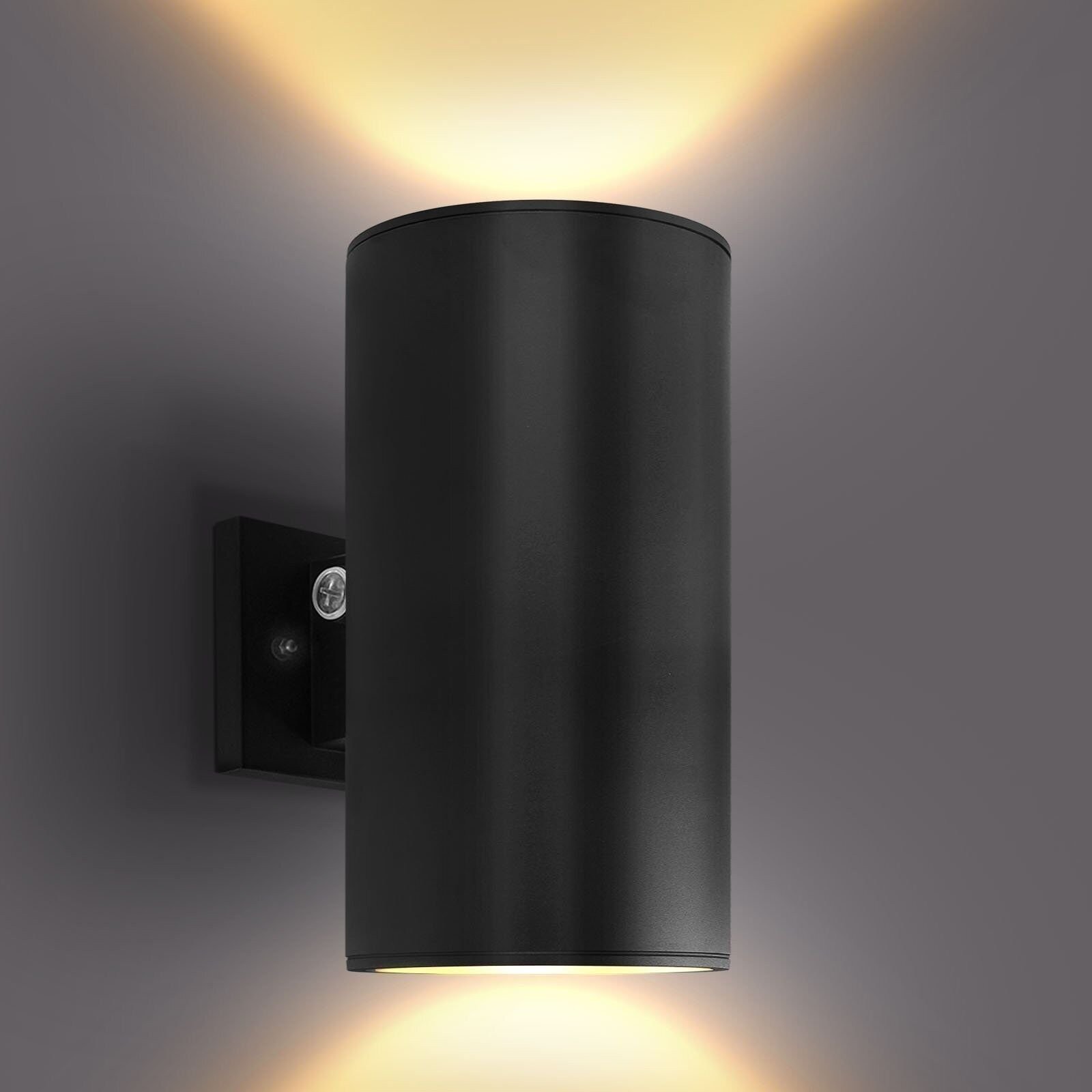 Luxrite Dusk to Dawn LED Outdoor Wall Light, 12", 3CCT, 20/30/40W, IP65